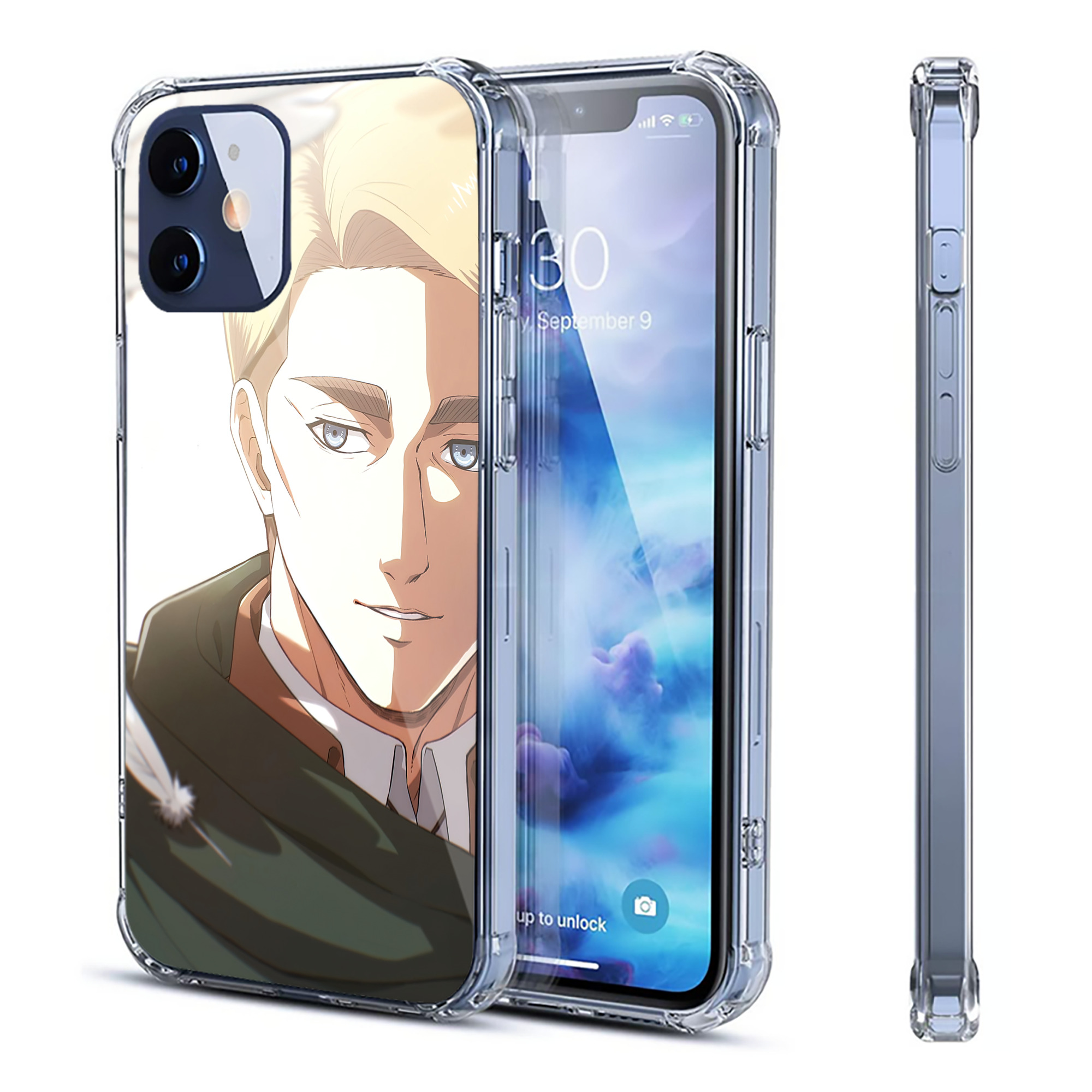 （画像用） 進撃の巨人 Attack on Titan 【iPhone 12シリーズ対応】透明スマホケース（クリアソフトケース）